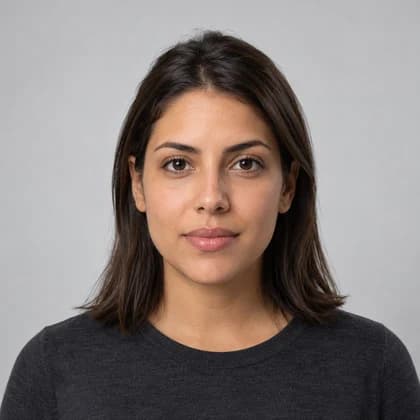 Synthetic portrait illustrating face comparison